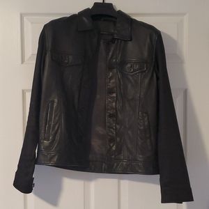 John Varvatos sheep skin Leather jacket